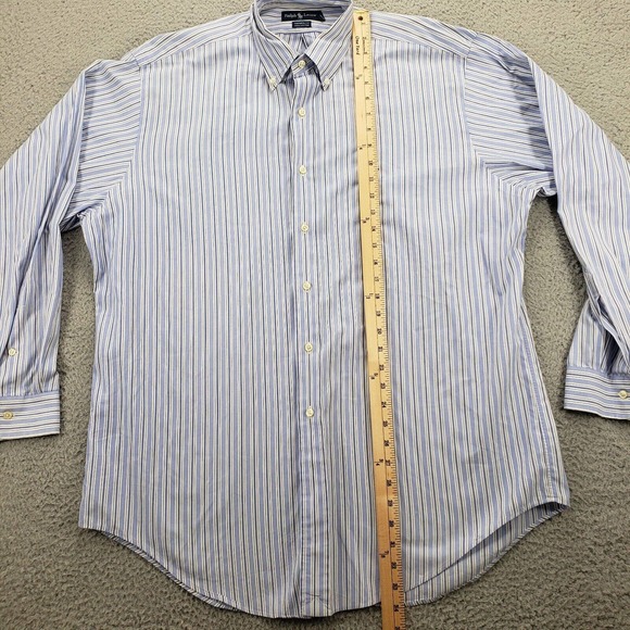 Ralph Lauren Shirt Mens 16.5 34/35 Blue Button Down Classiccore Yarmouth - Picture 14 of 16